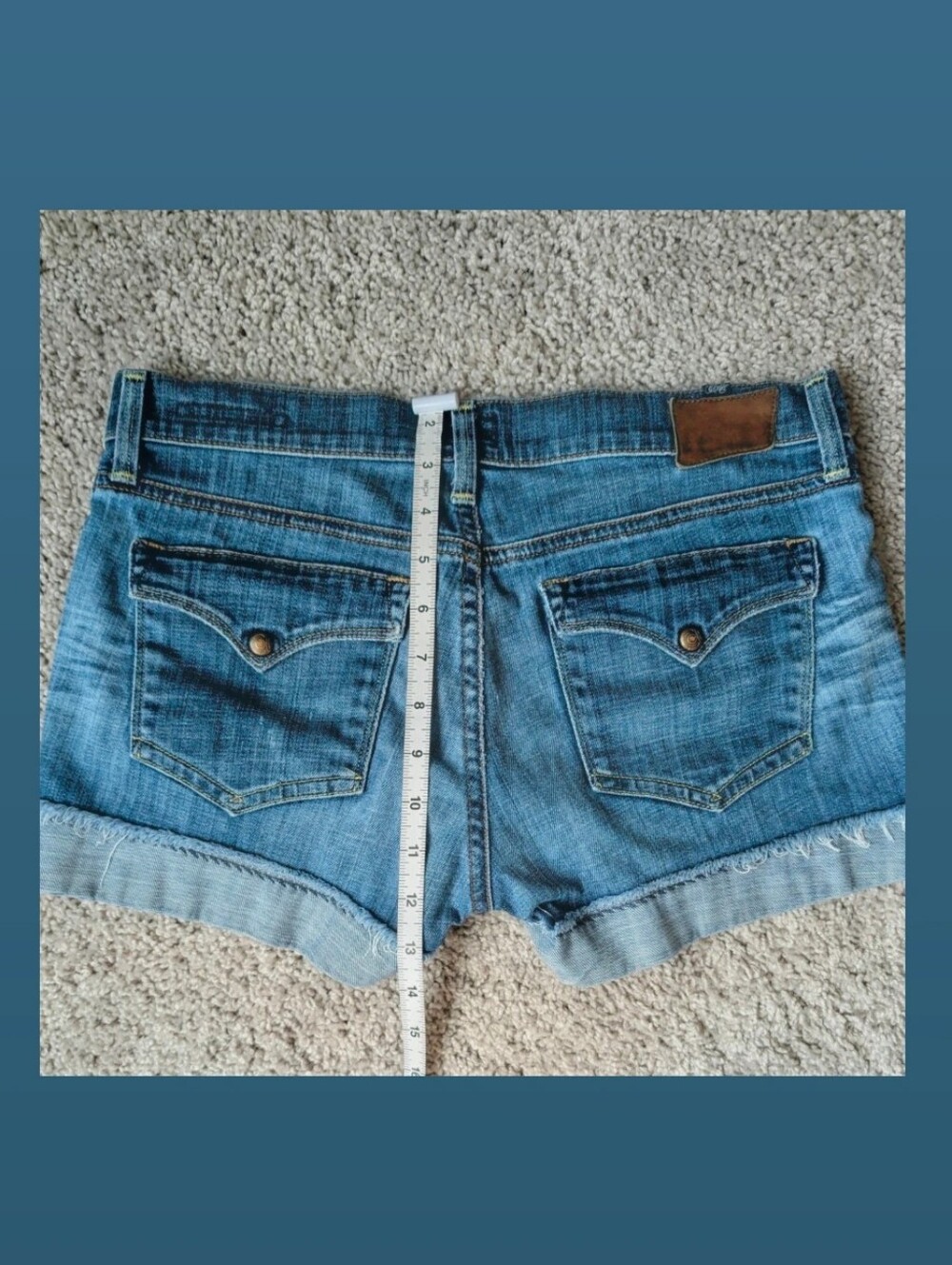Citizens of Humanity Low Rise Denim Cuffed Shorts Size 27 - Picture 4 of 15
